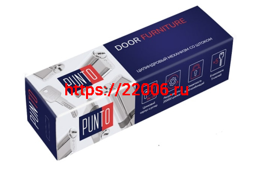 Цилиндровый Punto (Пунто) механизм Z3007Tang100(65+10+25) со штоком CP хром фото 2
