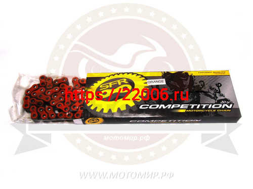 Цепь (428) SFR -100 зв. приводная, цвет ОРАНЖЕВАЯ. (АЛЬФА (100), SIGMA (98) (Н) Цепь (428) SFR -100 зв. приводная, цвет ОРАНЖЕВАЯ. (АЛЬФА (100), SIGMA (98) (Н)