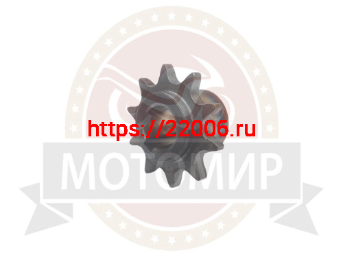 Звезда 10 зуб. (520) цепи, 15.875шаг, на вал d20мм, h28мм, шпонка 6мм, мотобуксировщик Звезда 10 зуб. (520) цепи, 15.875шаг, на вал d20мм, h28мм, шпонка 6мм, мотобуксировщик