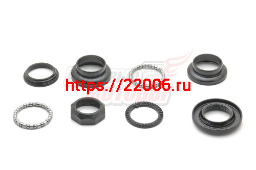 Детали рулевой колонки "Kenli" резьб.1"(22,2/30/27мм, общ.h=42мм ЧЕР)KL-B203(компл) Детали рулевой колонки "Kenli" резьб.1"(22,2/30/27мм, общ.h=42мм ЧЕР)KL-B203(компл)