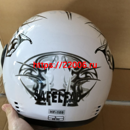 Шлем интеграл "Safelead" HF-109 NEW белый(Q09), красный(Q09), синий (Q24), черный (Q27) размер L фото 3