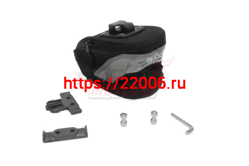 Сумка Вело подседельная "КМS" материал ПВХ с водоотталкивающей пропиткой (размер 17смх6,5смх12см.)