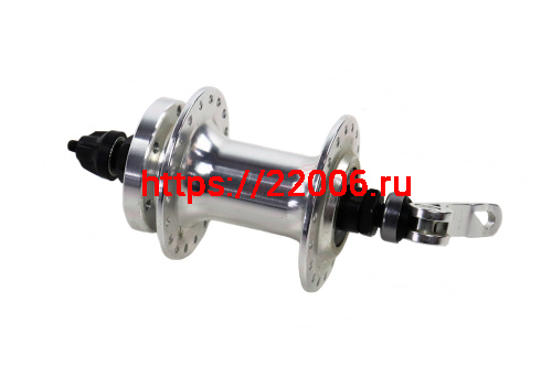 Втулка передняя, AL, хром., F:3/8X14GX36HX100X110, эксцентрик, промподшипник, под диск 6 болтов (SF-A226F)