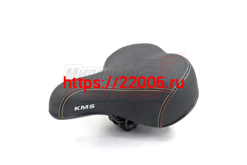Седло вело на пружинах с цветной строчкой "KMS" (195х240) Седло вело на пружинах с цветной строчкой "KMS" (195х240)