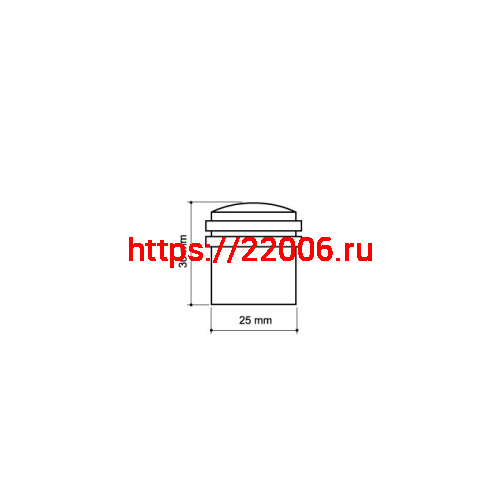 Упор Armadillo (Армадилло) дверной напольный STOPPER/ZA062 (DH062ZA ) SN-3 мат.никель фото 4