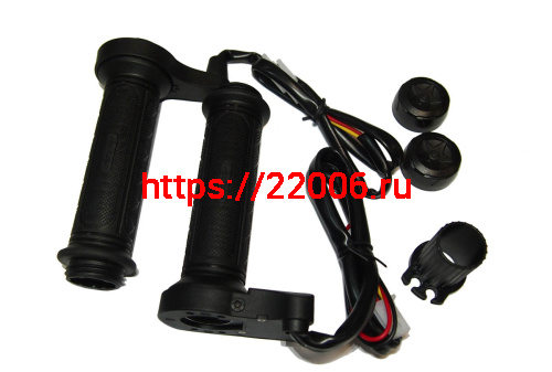 Подогрев (Ручки с подогревом) в сборе (пр/лев) под диам. 22мм, проводка, тумблер (2 полож), Подогрев (Ручки с подогревом) в сборе (пр/лев) под диам. 22мм, проводка, тумблер (2 полож),