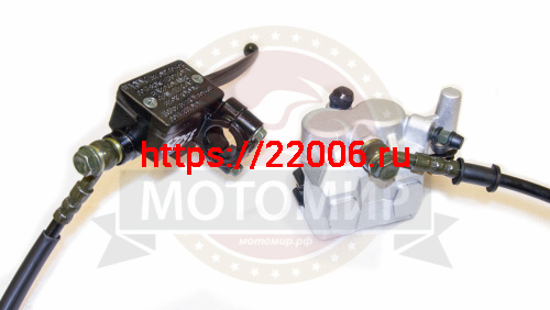 Гидравлика передняя в сборе Fighter125 (тормоз в сборе) посадочные 43 мм (L-1100mm, 2 поршня) фото 3