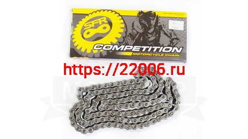 Цепь (428) SFR -128 зв. (Муравей, Тула, VIRUS250, аналог ПР 12.7-18,2)  цветная коробочка (НАБОР