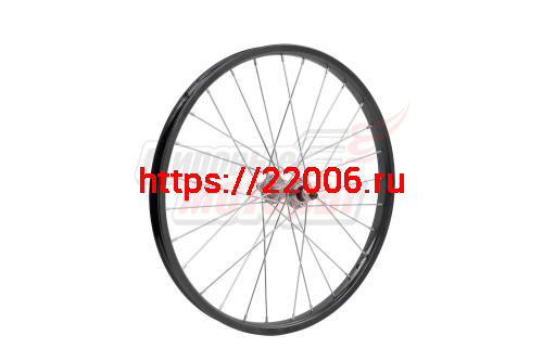 Обод 20" передний с втулкой, черный стальной Обод 20" передний с втулкой, черный стальной