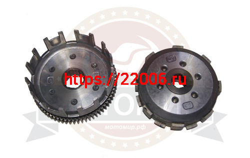 Барабан сцепления 167FMM в сборе (CGB/CBB230) (8 паз+8 полупаз) 6 болт., 6 диск 70 z (24120172) фото 2 Барабан сцепления 167FMM в сборе (CGB/CBB230) (8 паз+8 полупаз) 6 болт., 6 диск 70 z (24120172) фото 2