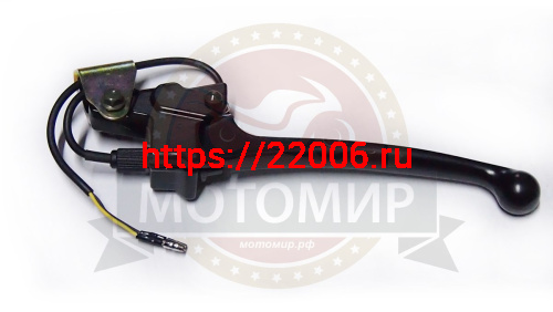 Рычаг тормоза скутер CITY левый в сборе с кронштейном Рычаг тормоза скутер CITY левый в сборе с кронштейном