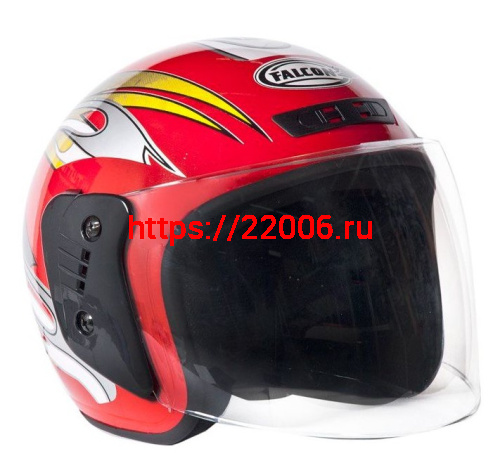 Шлем открытый FALCON XZH03 (Колобок) с забралом, размер XL (65-66) (18 шт!! В КОРОБКЕ ПО 2 ШТ)
