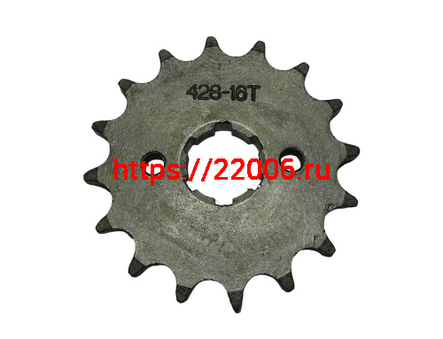 Звезда 16 зуб. (428) (d18-20; 2х34) цепи, ведущая CG/CB 125-250 Хантер, Симплер 157FMI,163FML,166FMM