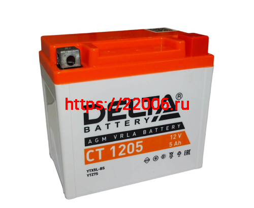 Аккумулятор 12В 5 А/ч, кислотный AGM (Delta СТ 1205) (113х70х106) обратная полярность, для Альфы фото 3 Аккумулятор 12В 5 А/ч, кислотный AGM (Delta СТ 1205) (113х70х106) обратная полярность, для Альфы фото 3