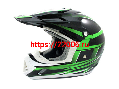 Мотошлем THH TX-12 №17 black/ green (L) детский