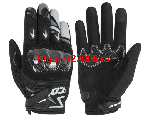 Перчатки SCOYCO (оригинал) MC-137, черно-серые, р-р M Перчатки SCOYCO (оригинал) MC-137, черно-серые, р-р M