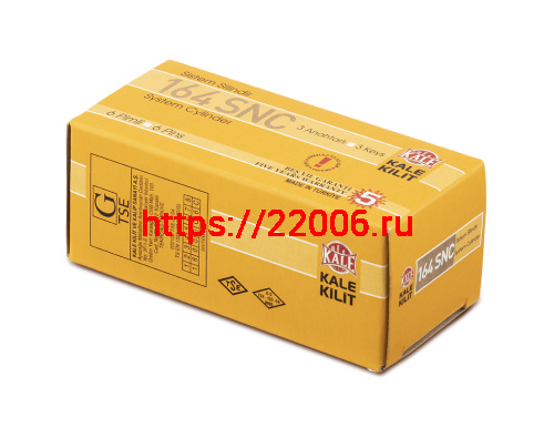 Цилиндровый Kale kilit (Кале килит) механизм 164 SN/68 (26+10+32) mm никель 5 кл. фото 2