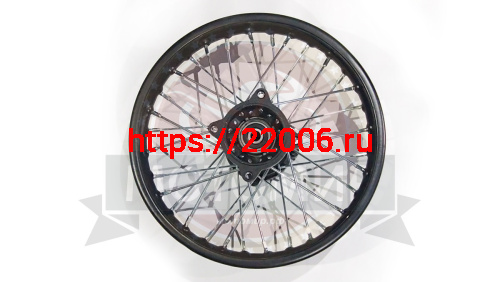 Обод 12" задний спицы,  диск. тормоз 1,6-12  TTR110 в сборе, ось D12 мм