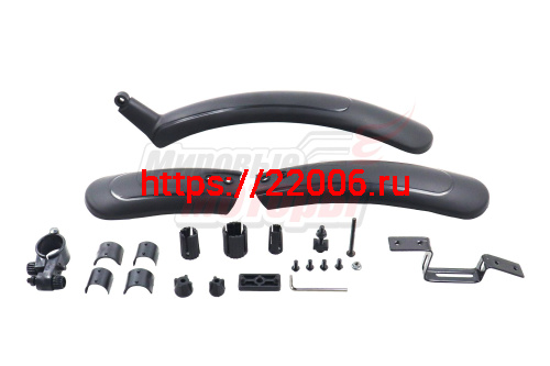 Крылья 24'' пластик (пара) (щитки) (53.5 см переднее + 45 см заднее)