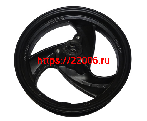 Обод 10" передний литой,  диск. тормоз 2,15-10  SPARK (3-х лучевой) (042), (ось 12мм)