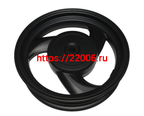 Обод 10" задний литой, барабан. тормоз 2,15-10 SPARK (3-х лучевой) (043) фото 2 Обод 10" задний литой, барабан. тормоз 2,15-10 SPARK (3-х лучевой) (043) фото 2