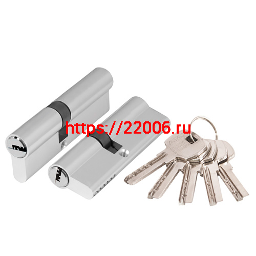 Цилиндровый Ajax (Аякс) механизм (AX200/100) AX2000Key100 mm (45+10+45) CP хром 5 кл.