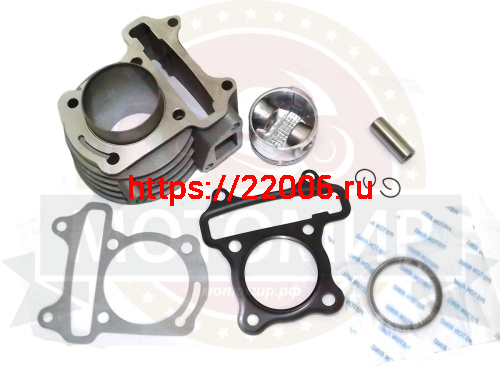 Цилиндр в сборе с поршнем 4-х такт. скутер (80см3 ) Тюнинг 47,00 мм (под шпильки 50 см3) фото 3 Цилиндр в сборе с поршнем 4-х такт. скутер (80см3 ) Тюнинг 47,00 мм (под шпильки 50 см3) фото 3