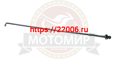 Тяга заднего тормоза COLT в сборе с пружиной и гайкой (500мм) (55080106) Тяга заднего тормоза COLT в сборе с пружиной и гайкой (500мм) (55080106)