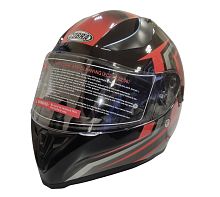 Шлем интеграл COBRA EC H128, серый/оранж, серый/син, черн/крас, черн/лайм, черн/оранж, размер M