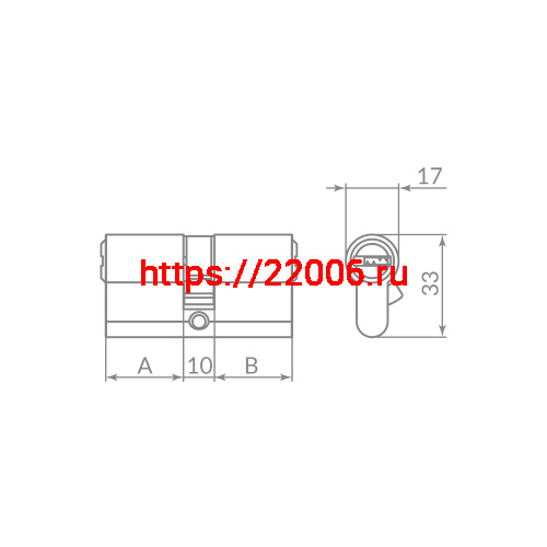 Цилиндровый Punto (Пунто) механизм Z3000Key90(35+10+45) СP хром фото 2 Цилиндровый Punto (Пунто) механизм Z3000Key90(35+10+45) СP хром фото 2