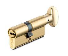 Цилиндровый механизм Kale kilit (Кале килит) с вертушкой 164 SM/70 (30+10+30) mm латунь 5 кл.