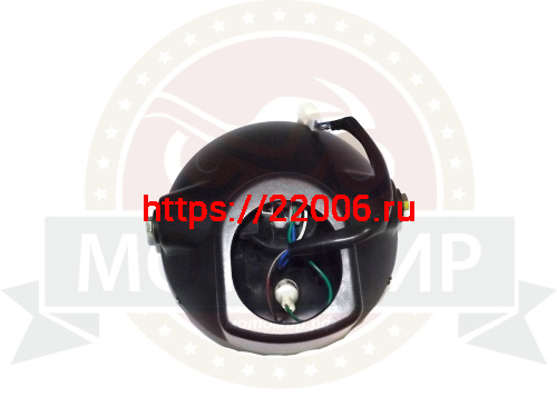 Фара трицикл АЯКС передняя, круглая в сборе фото 3 Фара трицикл АЯКС передняя, круглая в сборе фото 3