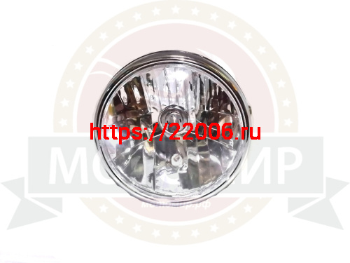 Фара трицикл АЯКС передняя, круглая в сборе Фара трицикл АЯКС передняя, круглая в сборе