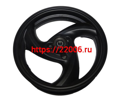 Обод 10" передний литой,  диск. тормоз 2,15-10  SPARK (3-х лучевой) (042), (ось 12мм) фото 2
