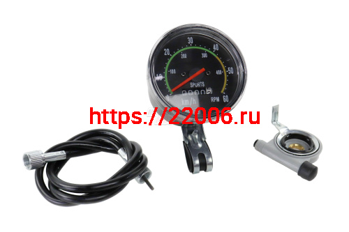 Спидометр вело механический JY-093 (кругл)