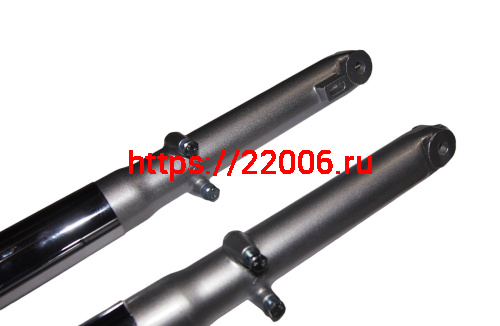 Перо вилки передней Zodiak левое/правое  25 мм ось 10 мм, с.о. пружина снаружи, барабан. тормоз фото 2