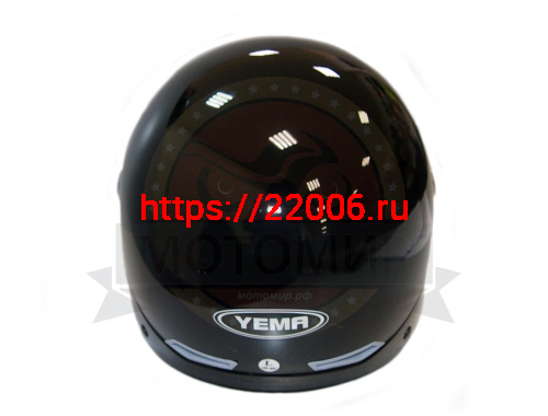 Шлем открытый YM-351_7 "YAMAPA", белый, черный, размер XL, летний (NEW) (12 шт. в упак.) фото 3