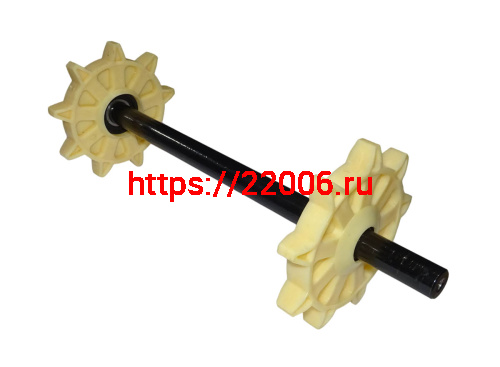 Вал ведомый (направляющий) мотобуксировщика (со звездочками) 510мм, (ПР) фото 4 Вал ведомый (направляющий) мотобуксировщика (со звездочками) 510мм, (ПР) фото 4