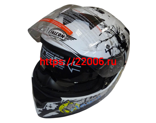 Шлем интеграл FALCON F702, размер L, с очками, (уп. 6 шт.) фото 3