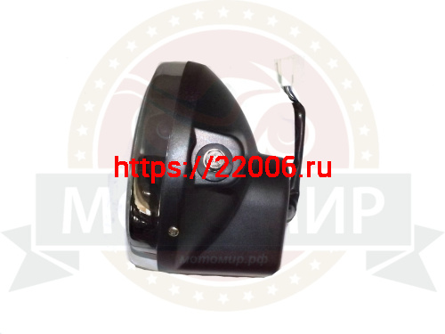 Фара трицикл АЯКС передняя, круглая в сборе фото 2 Фара трицикл АЯКС передняя, круглая в сборе фото 2