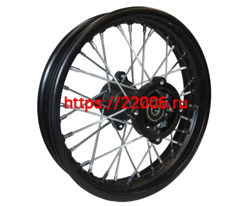 Обод 12" задний спицы, диск. тормоз 1,85-12 ПИТ-БАЙК (32Н), в сборе, ось D12 мм (4 отв.звезды) Обод 12" задний спицы, диск. тормоз 1,85-12 ПИТ-БАЙК (32Н), в сборе, ось D12 мм (4 отв.звезды)