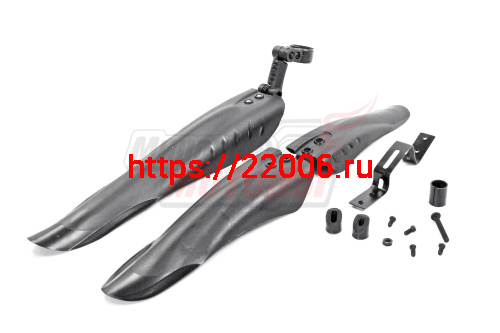 Крылья 24"-26 пластик (щитки) состоит из трех частей (черные) Крылья 24"-26 пластик (щитки) состоит из трех частей (черные)