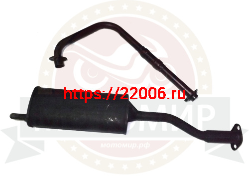 Глушитель трицикл Аякс2 + колено (не разборная рама) фото 2 Глушитель трицикл Аякс2 + колено (не разборная рама) фото 2