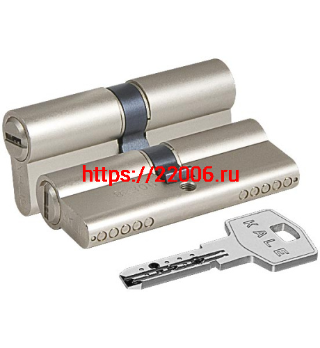 Цилиндровый Kale kilit (Кале килит) механизм 164 BN/90 (35+10+45) mm никель 5 кл.