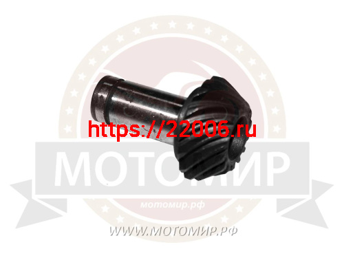 Шестерня ведущая коническая редуктора мотокосы фото 2