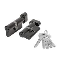 Цилиндровый Fuaro (Фуаро) механизм (200 ZM/90) 2000ZM Knob 90 (45+10+35) BL-24 черный 5Key с вертушкой