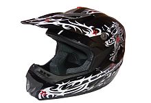 Шлем кроссовый "Safelead" HF-117 NEW черный (B04) размер M