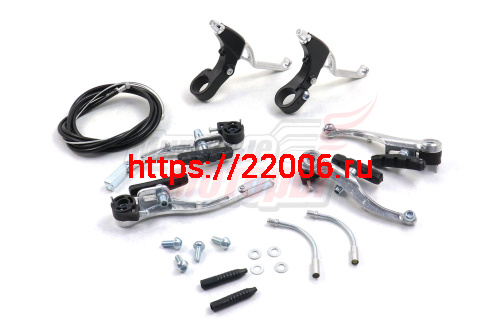 Тормоз v-brake Alum (набор передний+задний) с рычагами и тросами