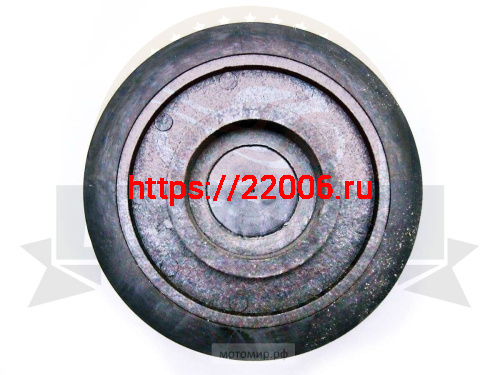 Колесо катка Буран, Буксировщик пласт. ф130х12 под 205 подшипник, с отверстием фото 2 Колесо катка Буран, Буксировщик пласт. ф130х12 под 205 подшипник, с отверстием фото 2