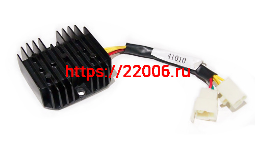 Реле регулятор с проводом 6 конт. колодка 3+3, трицикл АЯКС-030/035 (S-NCZE020)